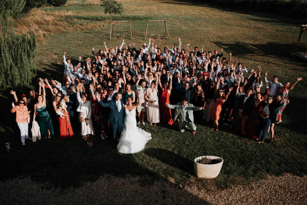 Photo de groupes de mariage en Provence