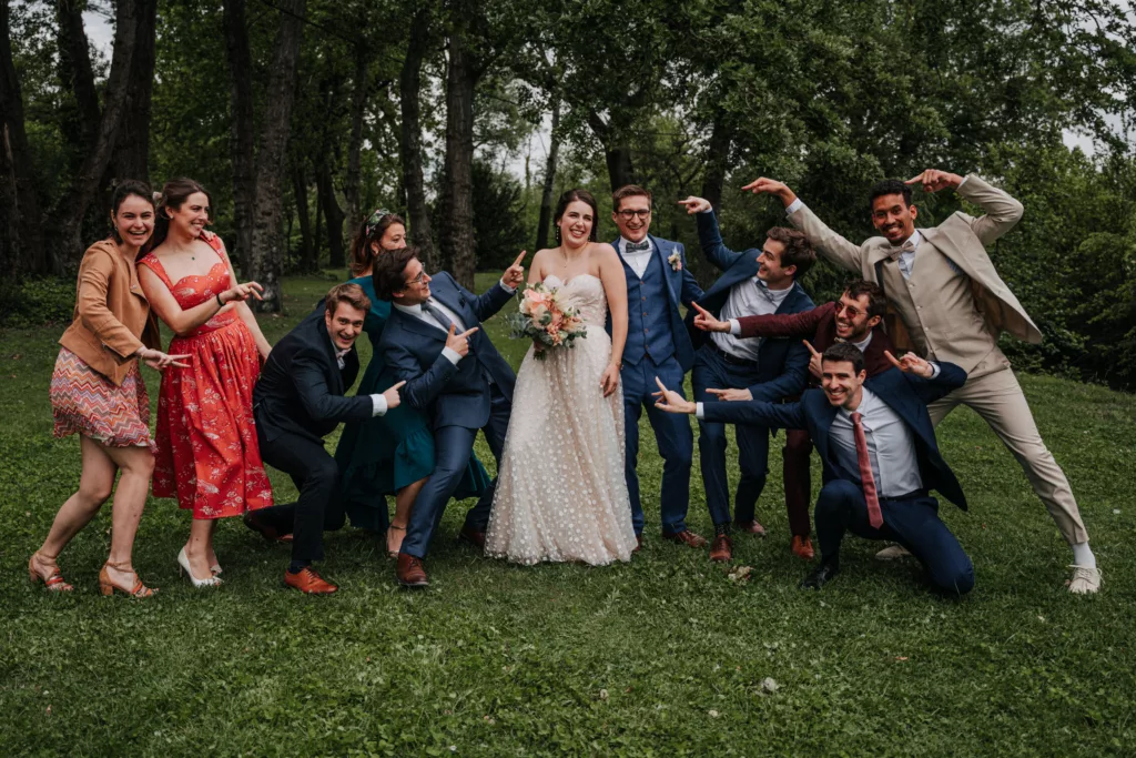 Photo de groupes de mariage en Provence